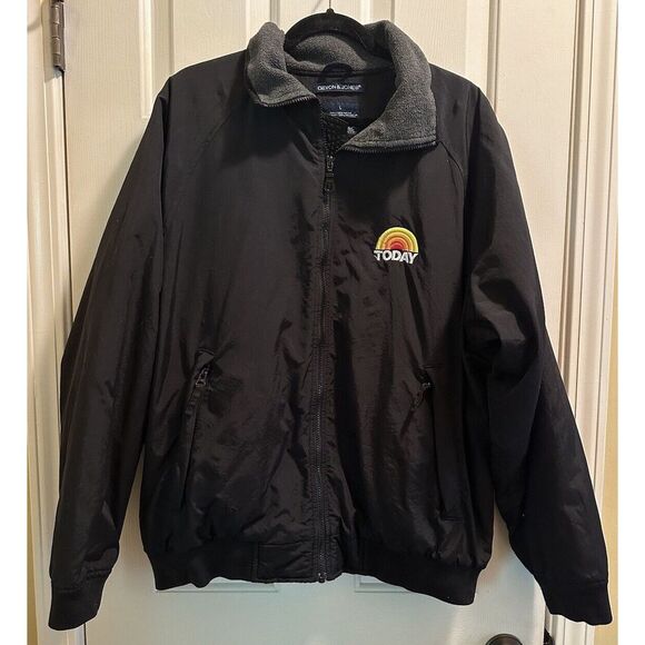The Today Show Vancouver 2010 Olympics Devon & Jones Blk Jacket Fleece Lined L